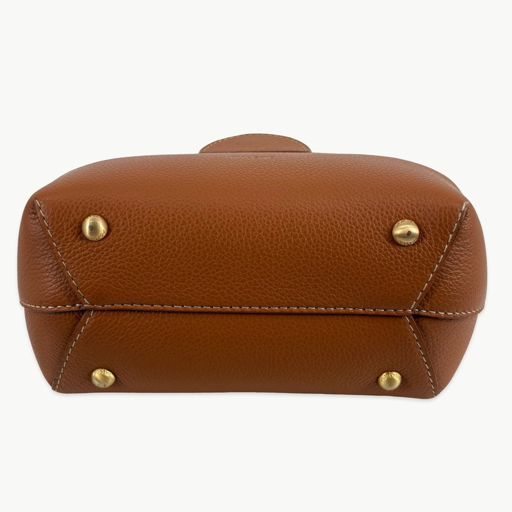 Polène Numéro Un Mini Backpack Convertible 3-Way Caramel Tan Rare Minimalist - Picture 9 of 16